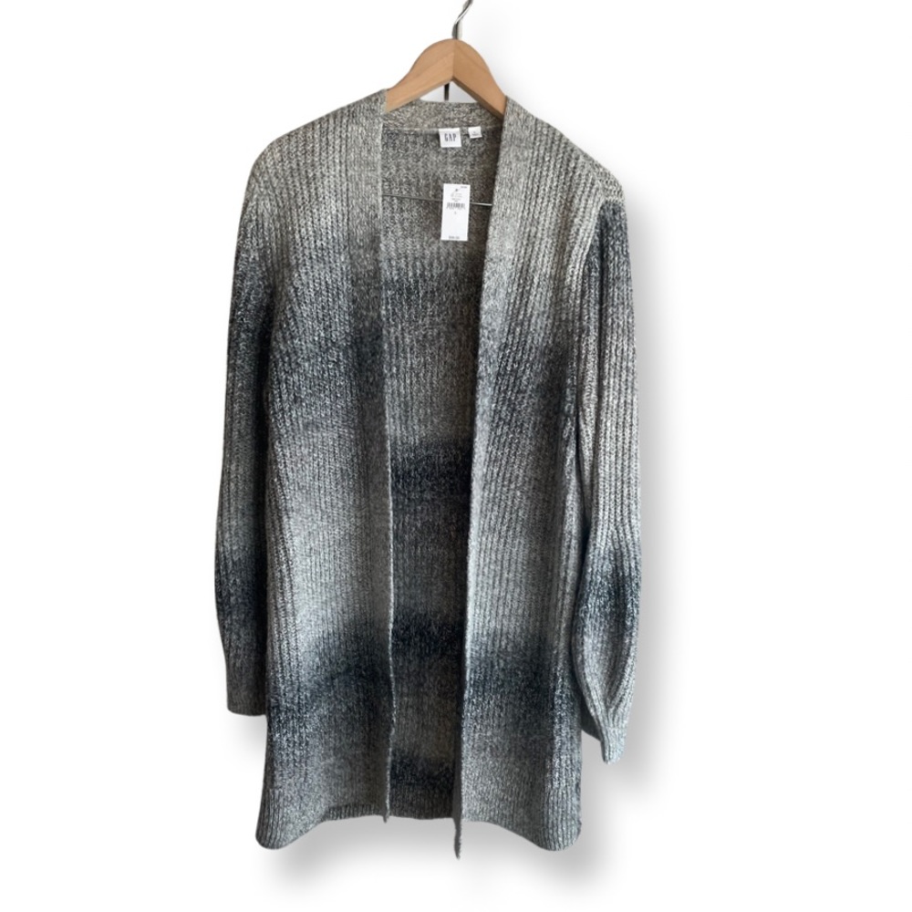Gap NWT Textured Open Front Cardigan Sweater Size L NWT Ptp 24", L 34"